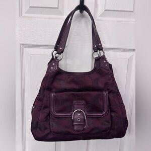 Coach Deep Purple Shoulder Bag
